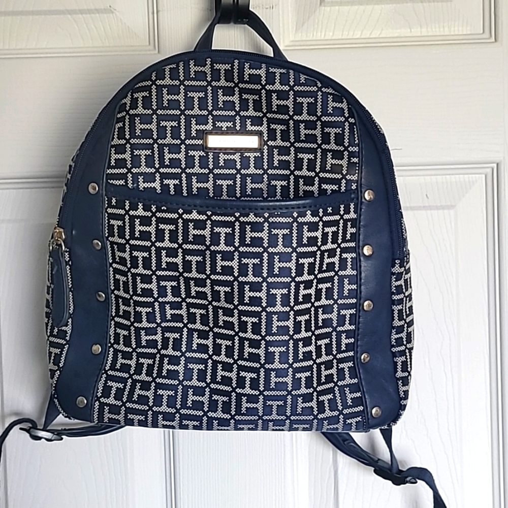 Tommy Hilfiger dark blue backpack.